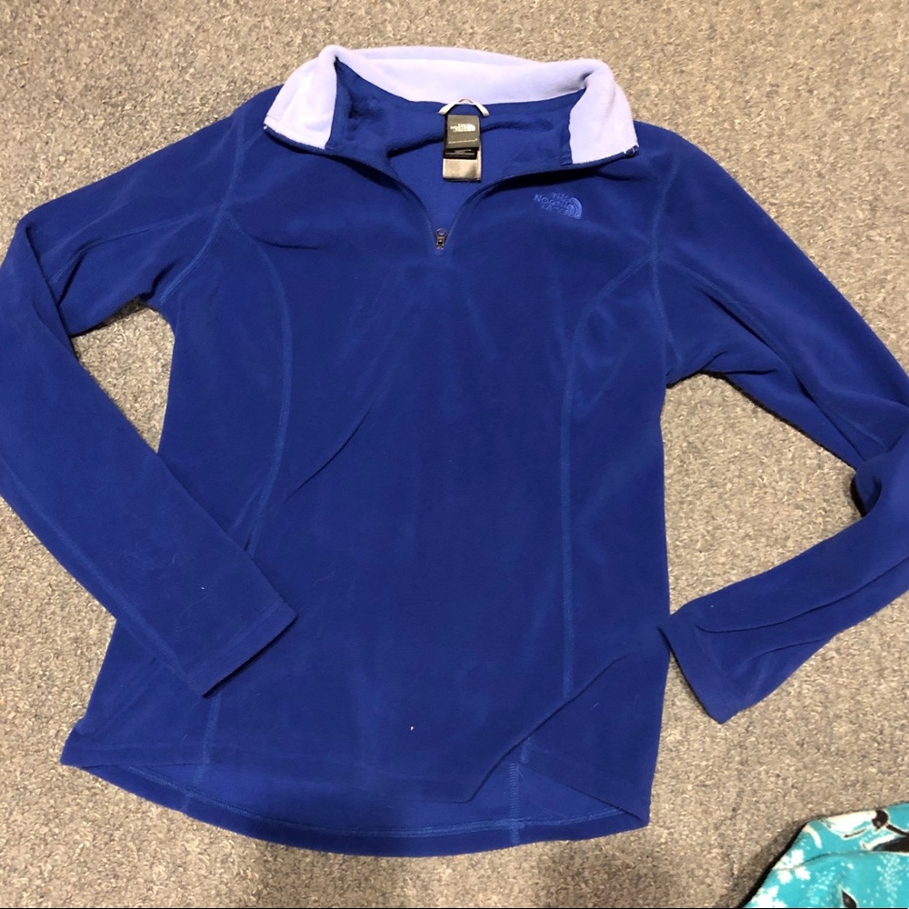 The north face blue fleece medium
